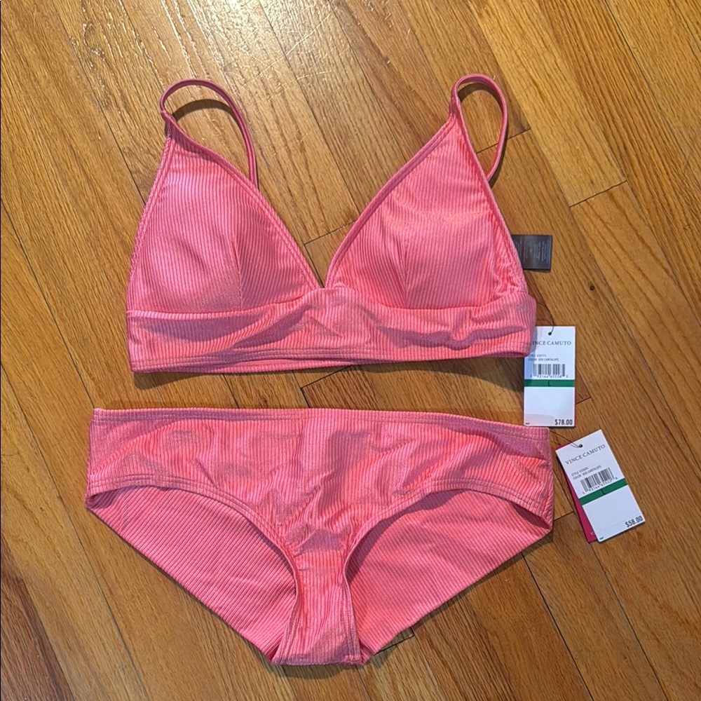 Vince Camuto Pink Bikini Set